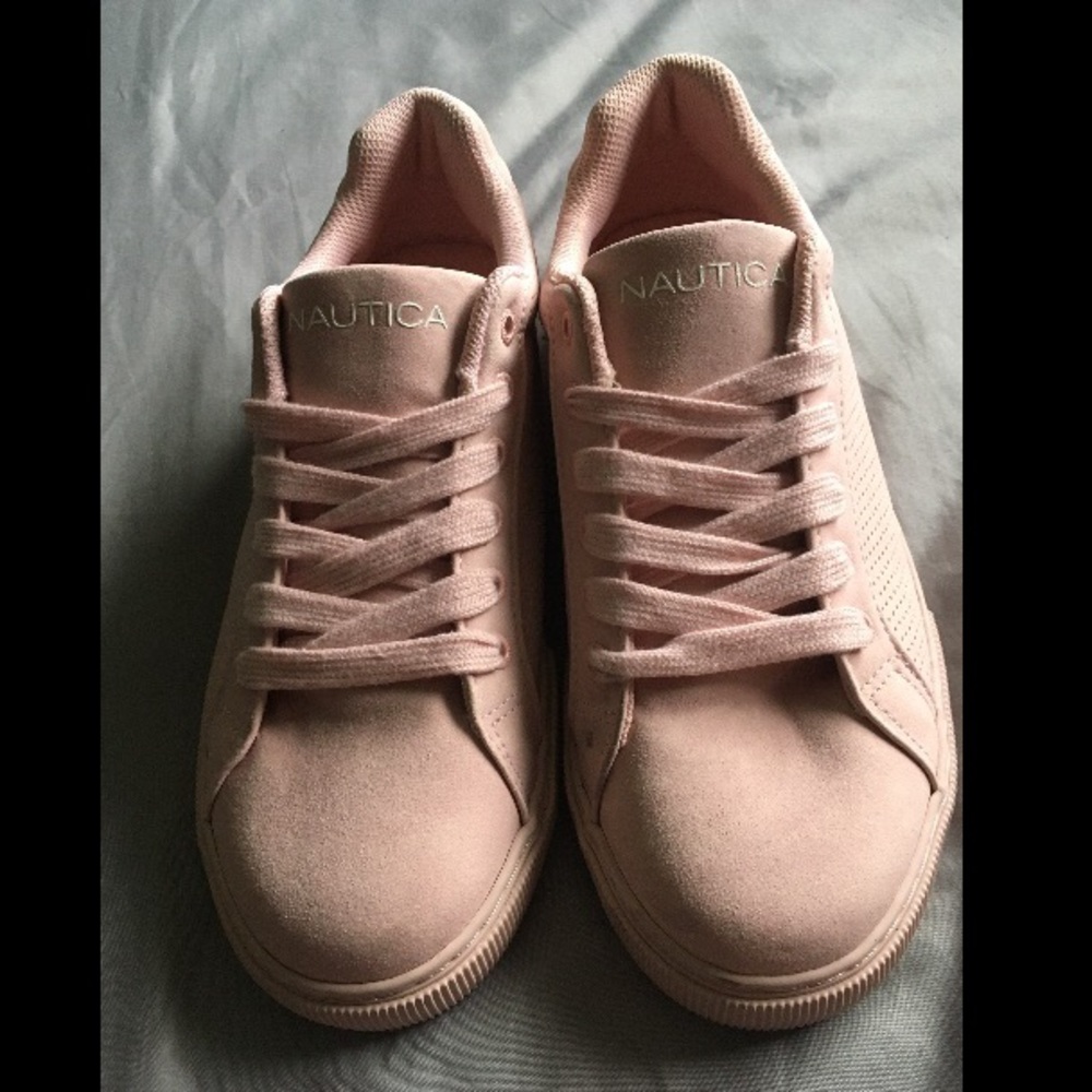 Nautica Pink Suede Sneakers